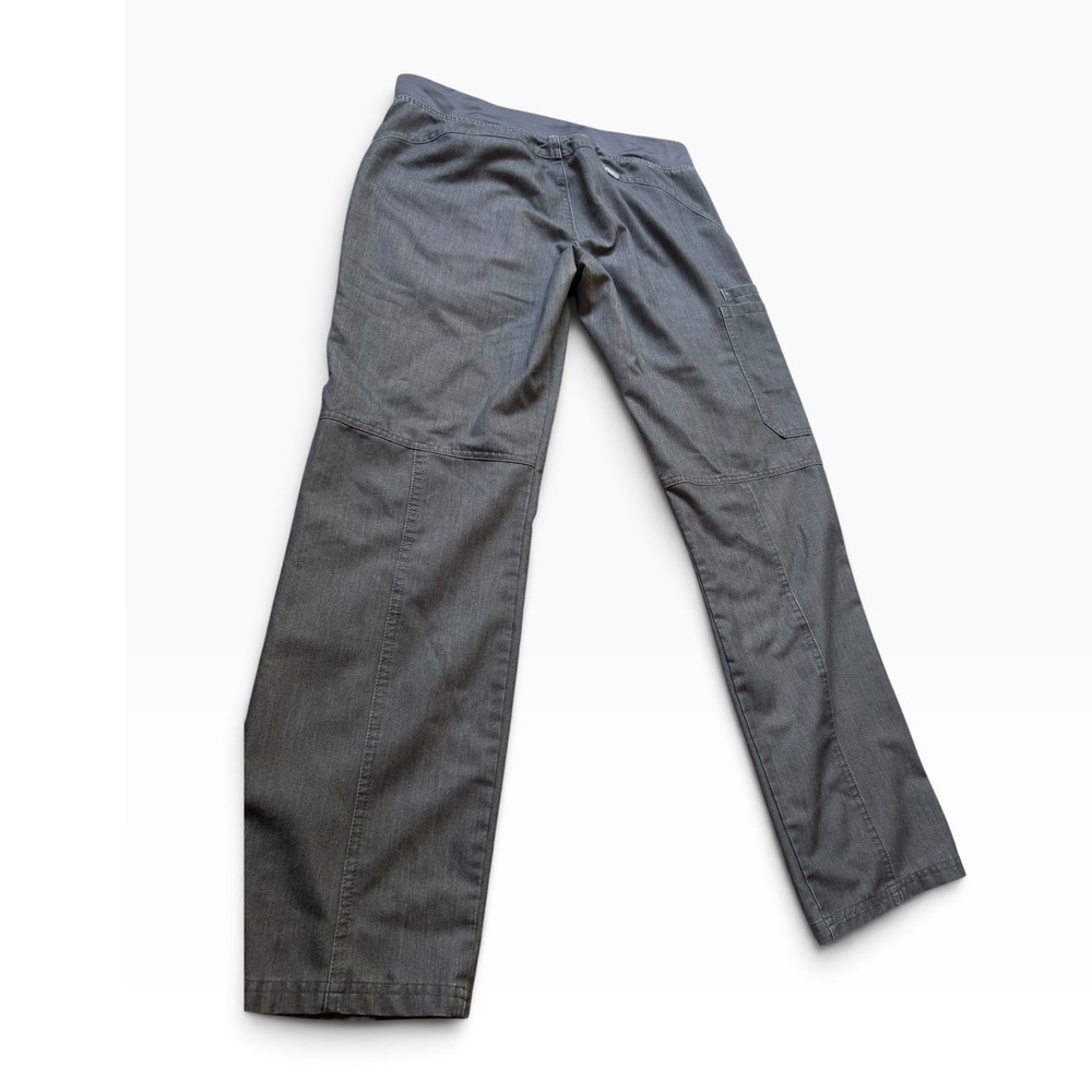 Figs Technical Collection Gray Scrub Pants Straight Leg Cargo Small T21004
